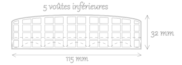Pont galbé simple voie - Voûtes en brique – Image 7