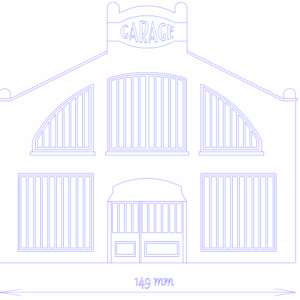 Garage Art Déco (Profils arrondis)