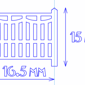 Barrières béton Modèle 3 avec murets