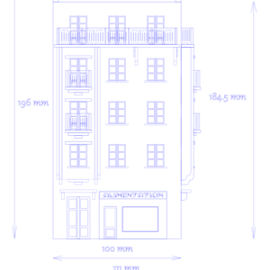 Immeuble 4 étages années 50-60 « Le FALAYET » d’angle