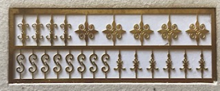 Croix de maçonnerie échelle HO 1/87